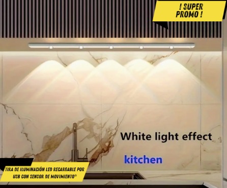 Tira de iluminación LED recargable por U